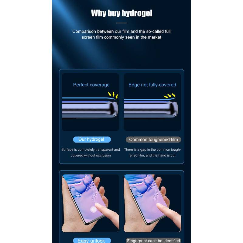 Miếng Dán Hydrogel Mềm Bảo Vệ Màn Hình Cho Huawei P50 Pro Huawei P10 P20 P30 P40 Pro + Lite P Smart 2018 2019 Z