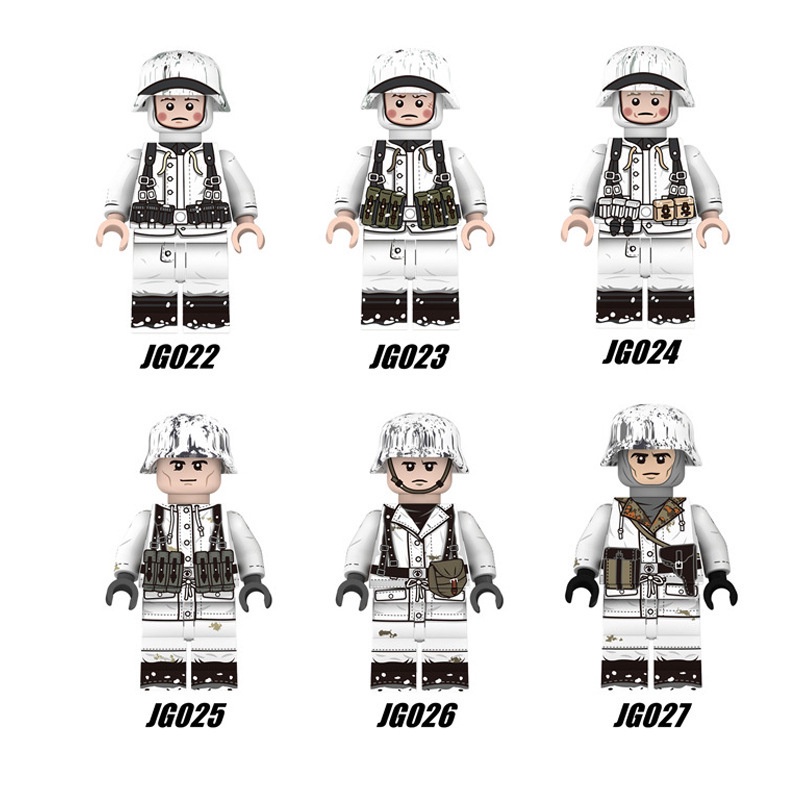 Mô Hình Đồ Chơi Lắp Ráp Quân Đội Olede PLA Soviet Snow Soldiers
