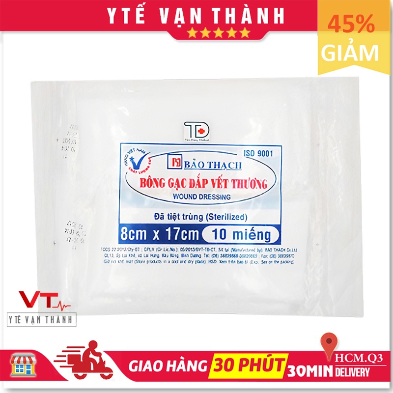 ✅ Gạc Đắp Vết Thương: Bảo Thạch - VT0213