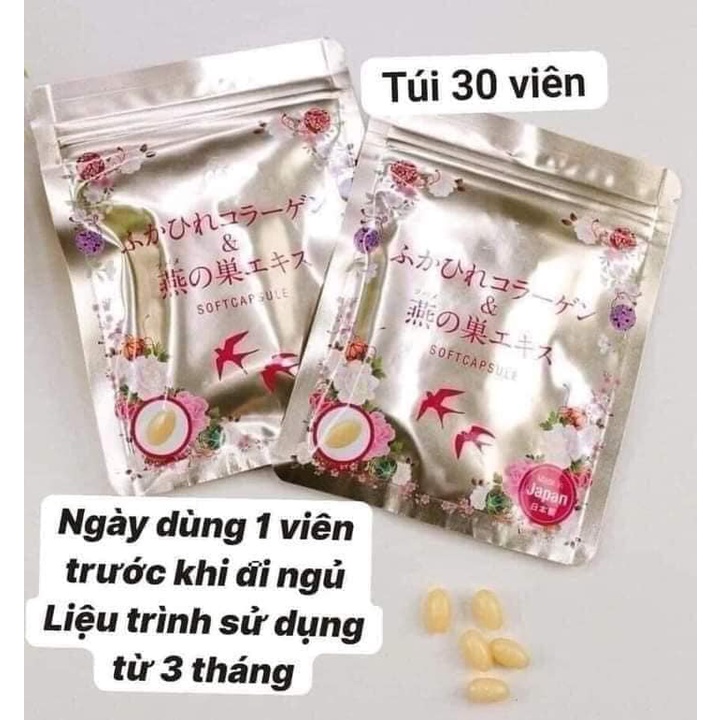 Collagen yến tươi nhật bản gói 30 ngày