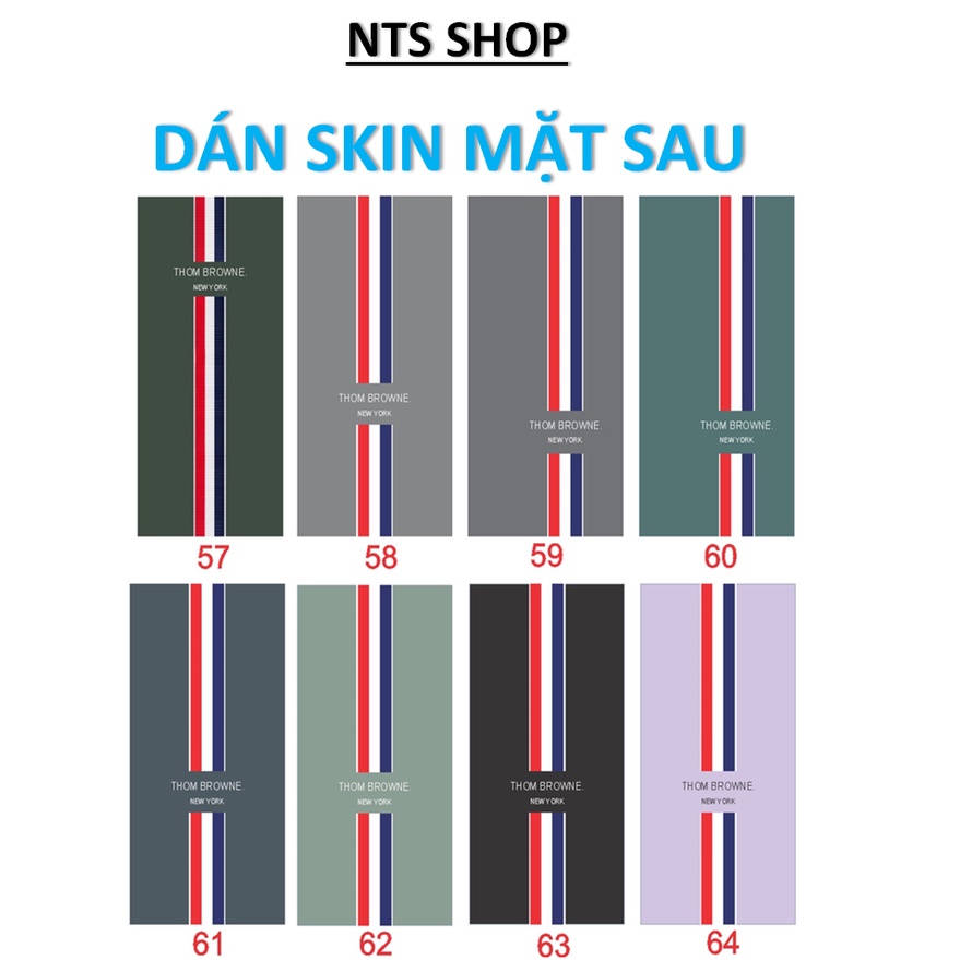 Dán skin Thom Browne mặt sau Xiaomi mi 10S