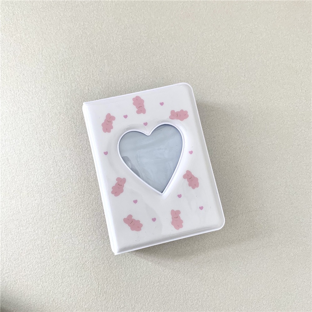 Sổ Sưu Tập Ảnh 3inch 40 Ngăn Hình Trái Tim Đáng Yêu