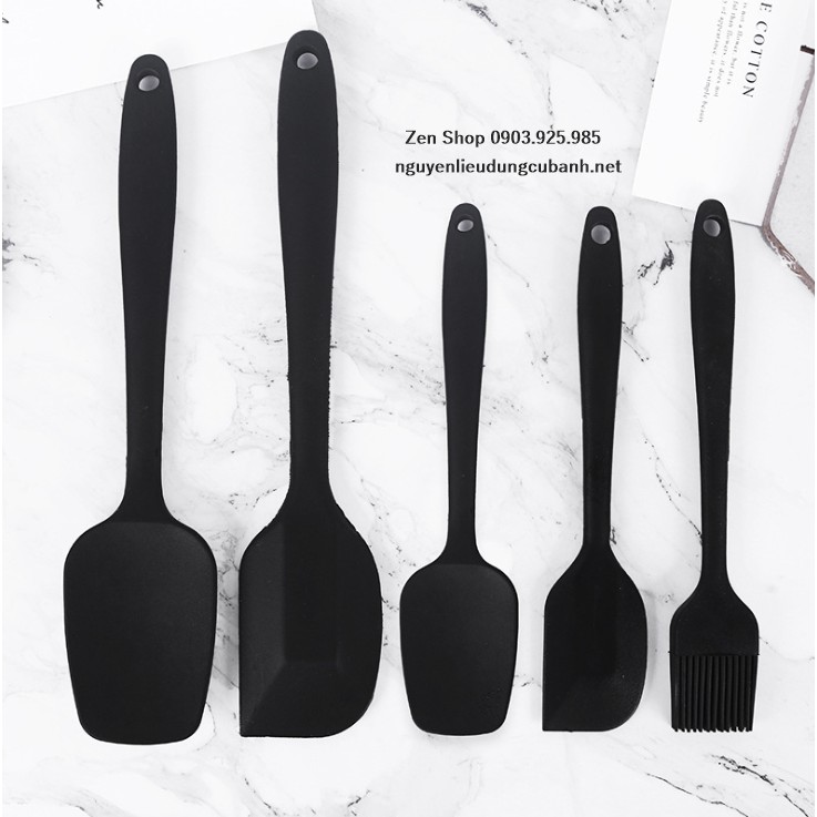 BỘ PHỚI SILICON 5 CÁI MÀU ĐEN CÁ TÍNH