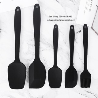 BỘ PHỚI SILICON 5 CÁI MÀU ĐEN CÁ TÍNH