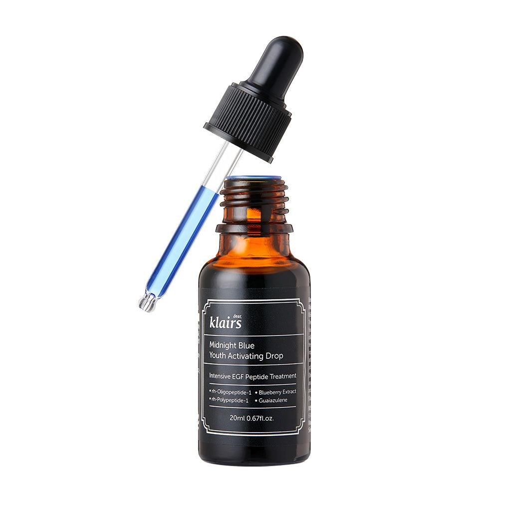 Tinh chất cấp ẩm dưỡng phục hồi da ban đêm Klairs Midnight Blue Youth Activating Drop 20ml _ Dear Klairs Chính Hãng