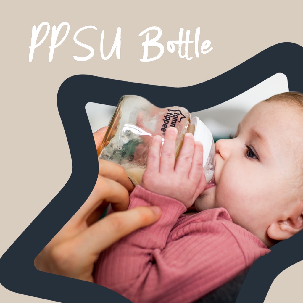 COMBO Ty ngậm silicon siêu nhẹ Tommee Tippee Ultra Light 0-6 tháng (vỉ đôi) &amp; Bình sữa PPSU siêu mềm tự nhiên