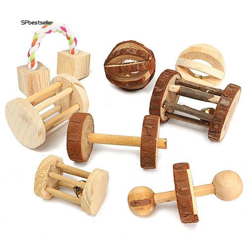 Đồ chơi gặm bằng gỗ mini dành cho thỏ / chuột hamster