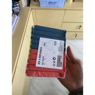 Combo 30 chiếc kẹp miệng túi Ikea Bevara nhiều màu (6-11cm)