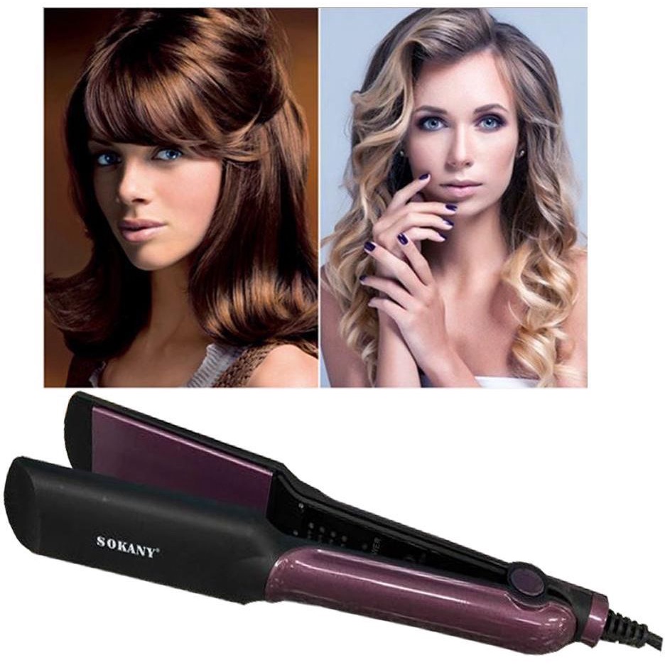Máy duỗi tóc chuyên nghiệp 4 mức chỉnh nhiệt Chính Hãng SOKANY SY-6505- Máy ép tóc salon - Nóng nhanh - Giữ nhiệt lâu