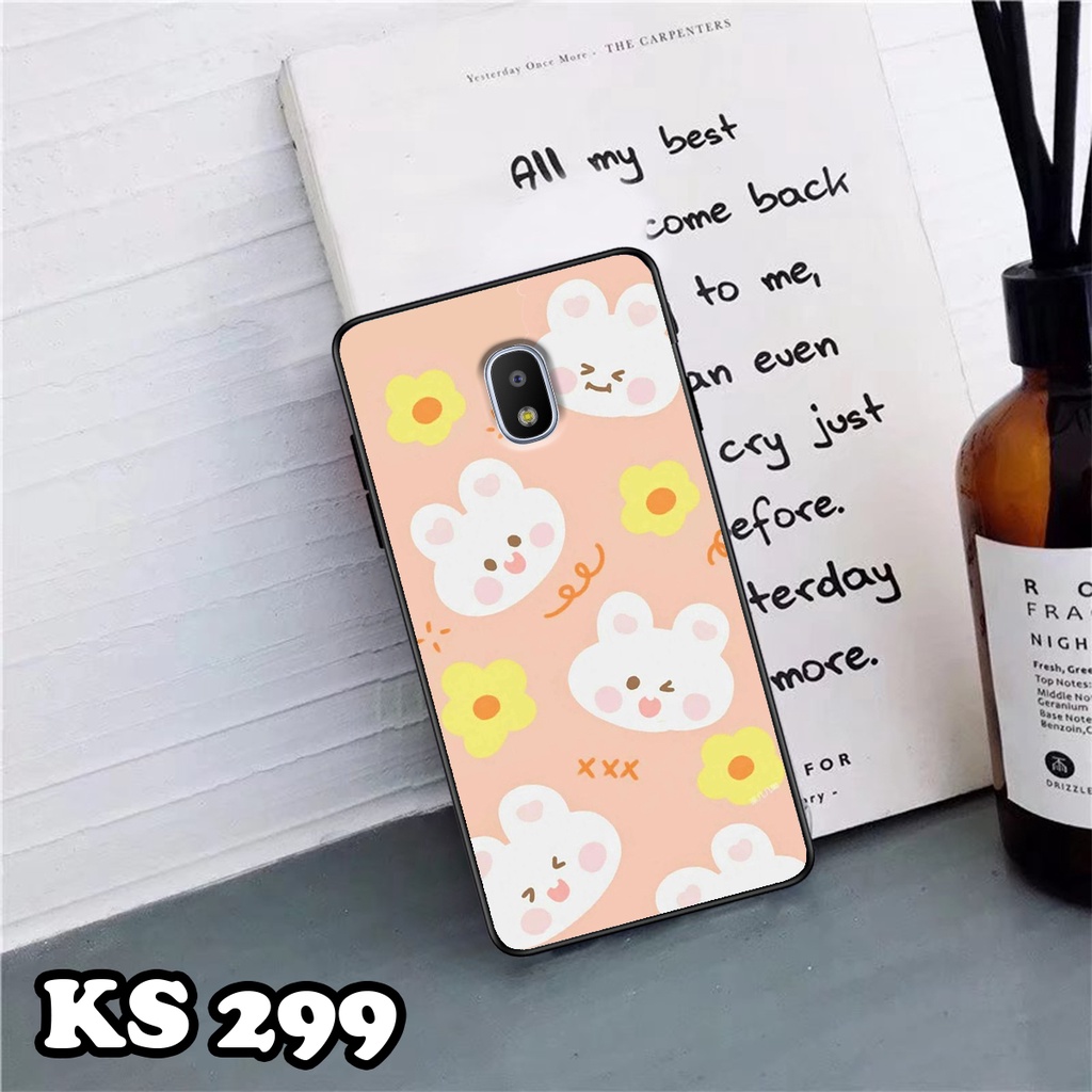 Ốp lưng Samsung J3 - J3 LTE - J3 2016 - J3 Pro - Ốp in hình Gấu&amp;Thỏ siêu xinh - Lưng nhám viền TPU chống trầy xước