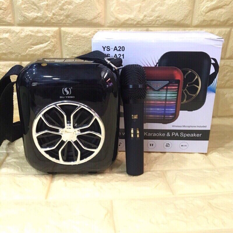 Loa Bluetooth Karaoke,Có Quai Xách,Tặng Kèm Micro Không Dây