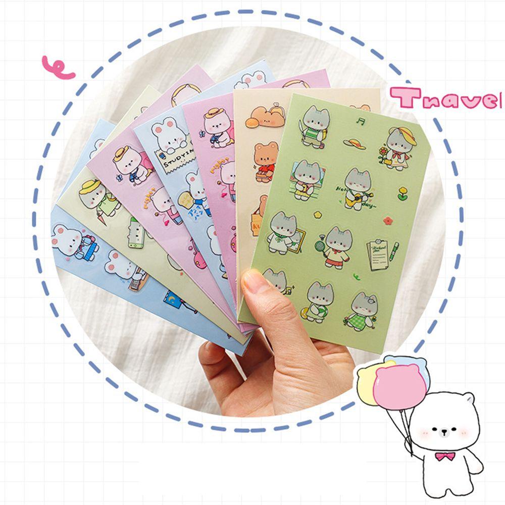 Sticker Dán Trang Trí Họa Tiết Hoạt Hình Dễ Thương