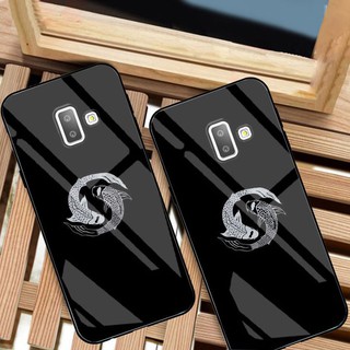 Ốp samsung j7 plus lưng kính cường lực cao cấp