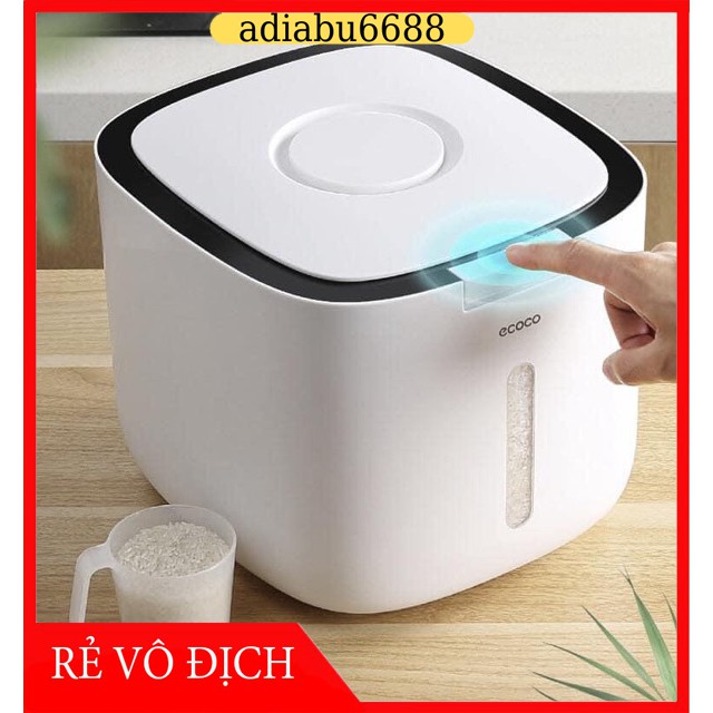 Thùng gạo thông minh ECOCO dung tích 10L cực đẹp -ADAB6688