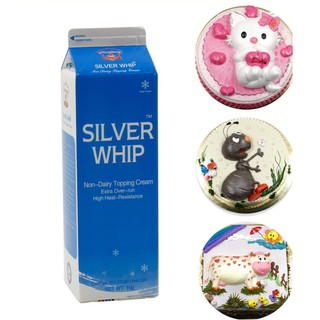 Kem Topping SILVER WHIP hộp 1kg- KEM TƯƠI TRANG TRÍ BÁNH