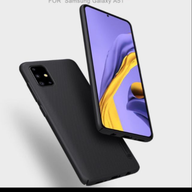 Ốp lưng Nillkin Cho Galaxy A51 2019 Nhựa PC Cứng Chống bám Vân Tay - Tặng Giá Đỡ