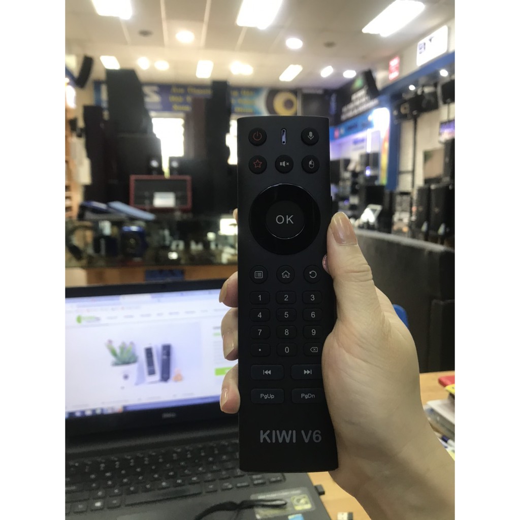 Chuột bay kèm điều khiển giọng nói kiwi V6, điều khiển voice V6 cho Androi box, smart tivi