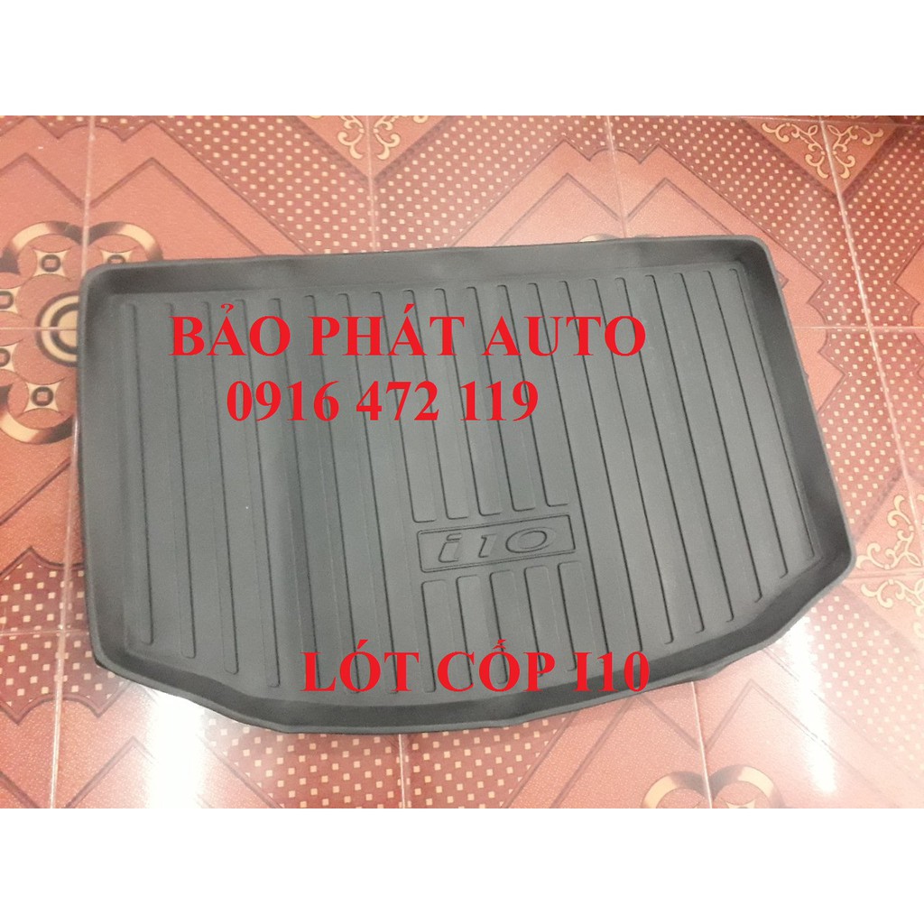 Thảm lót cốp Hyundai Grand I10 - Hatbach dùng chung các đời từ 2014-2020