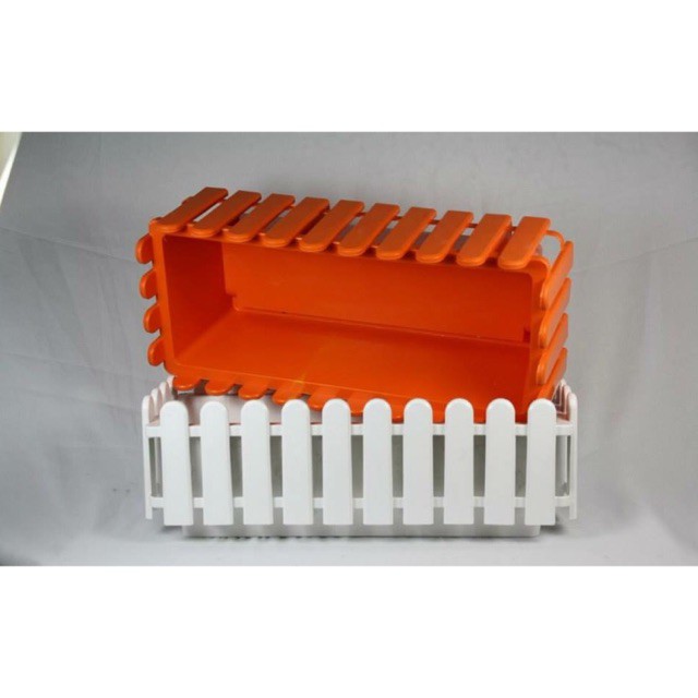 Chậu hàng rào trồng hoa, giá treo chậu size 45cm