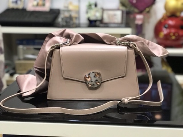 Túi CHARLES & KEITH , Tui C & K màu hồng nude