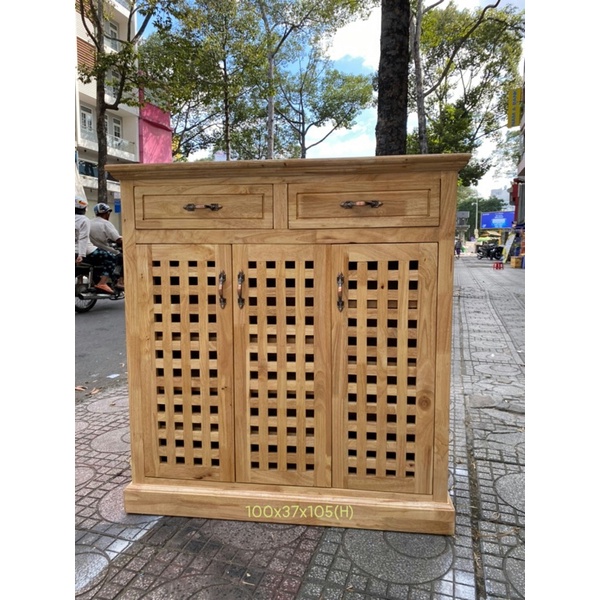 Tủ giày gỗ cao su