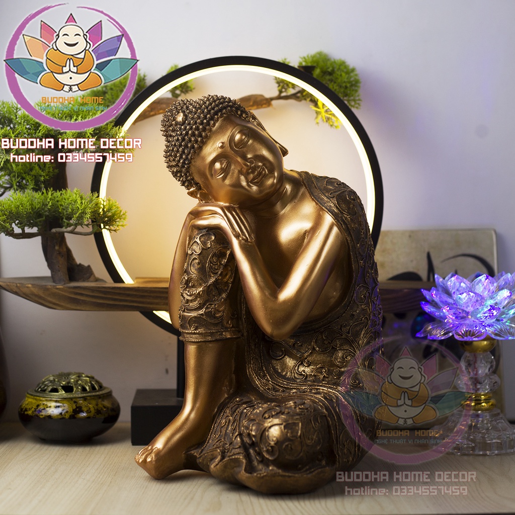 Tượng Phật An Nhiên 35 cm phong thủy thờ cúng
