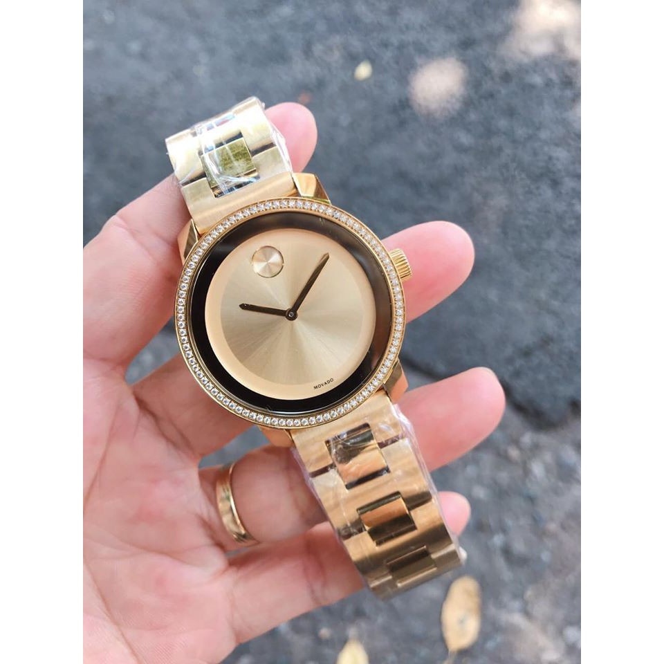 ĐỒNG HỒ NỮ MOVADO BOLD DIAMOND GOLD 3600150