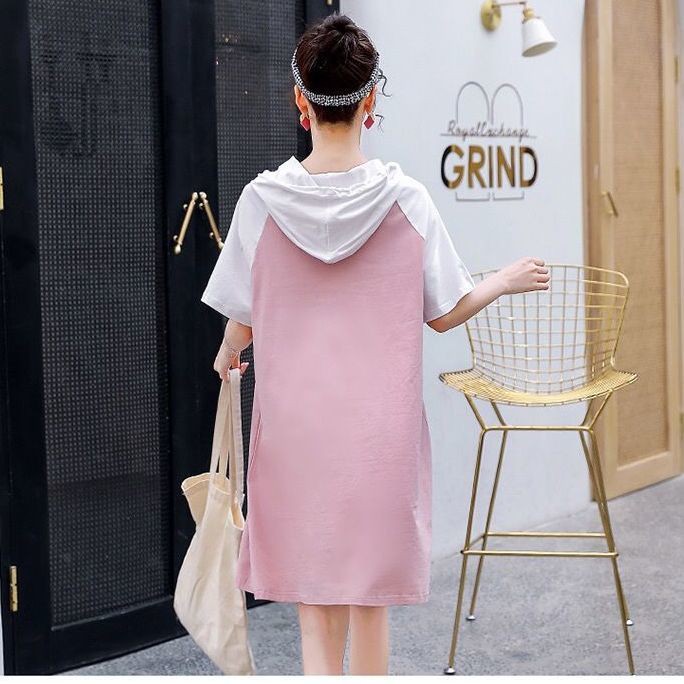 🇲🇾 Đầm Tay Ngắn Thiết Kế Xinh Xắn Thời Trang Cho Mẹ Bầu