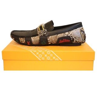 Giày Lười Nam LV Da thật 100% Cực Phong Cách - Bắt Mắt - Đế Cao Su Cực Êm Chân - Nhật Khang