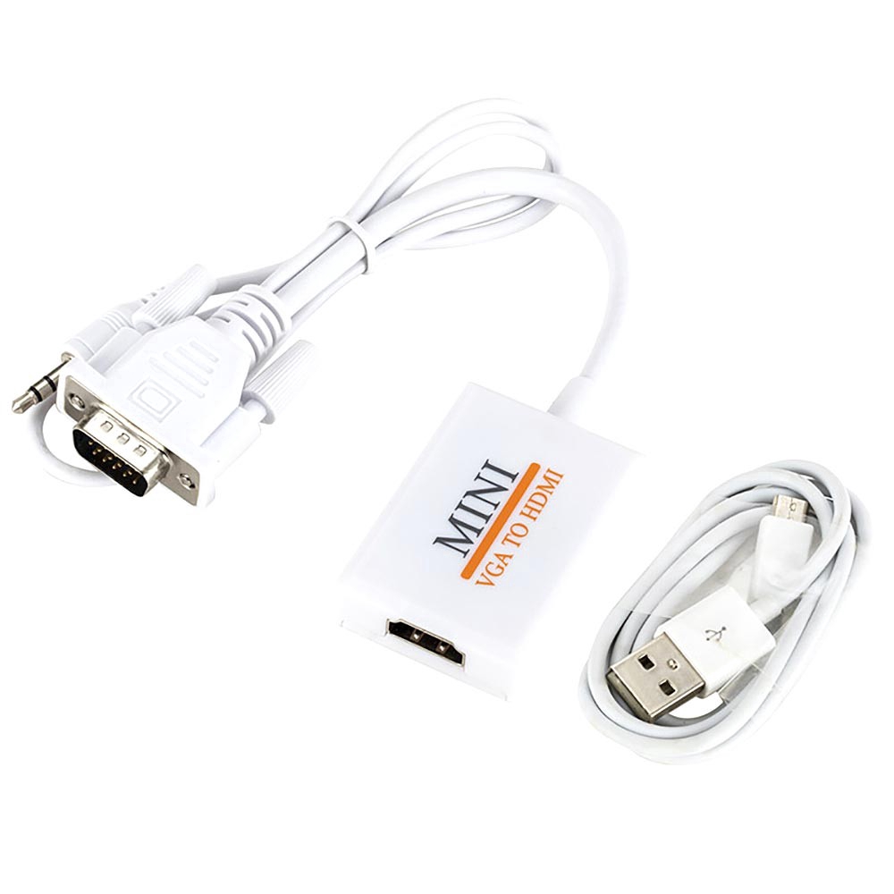 Dây cáp chuyển đổi VGA sang HDMI cho máy tính / TV | BigBuy360 - bigbuy360.vn