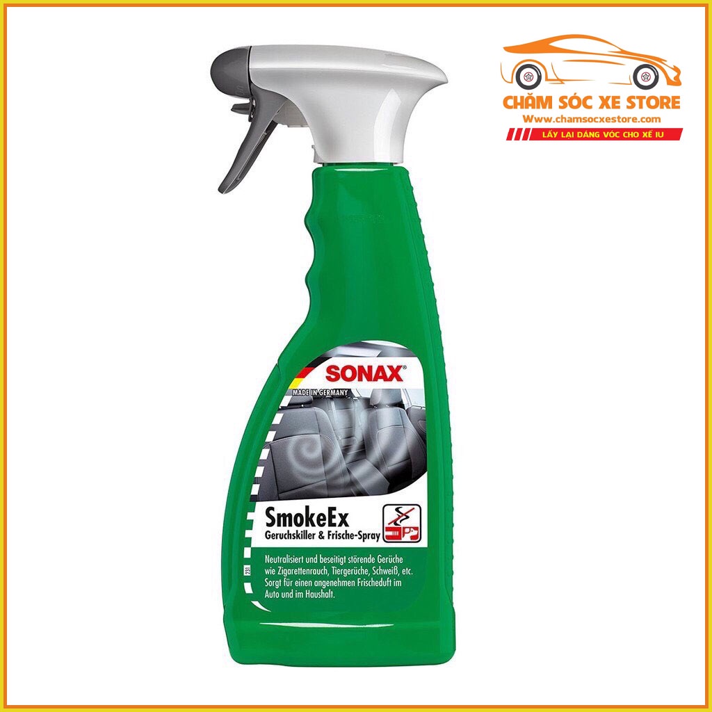 Dung dịch xịt khử mùi xe ô tô Sonax SmokeEx 500ml Sonax292241 chamsocxestore