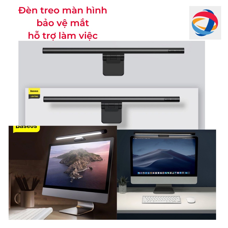 🔥 Đèn treo màn hình bảo vệ mắt bản mới nhất Baseus i-work pro Chống Cận, mỏi mắt