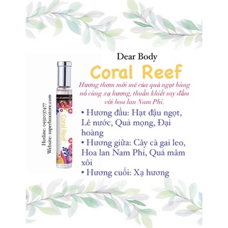 Nước hoa mini 30ml - dear body perfume - coral reef