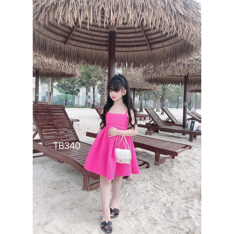 VAY40 - Váy bé gái, Váy 2 dây xòe, chất xốp cho bé từ 8-18kg, Richkid123