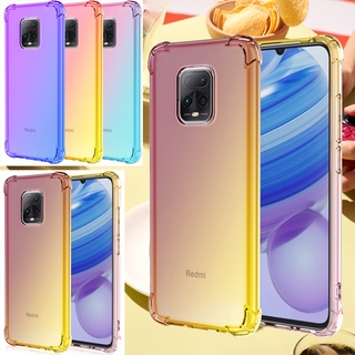 Ốp lưng Xiaomi Redmi 10X 5G Note 9S 9 Pro Mi Note 10 Lite Ốp lưng chuyển màu TPU mềm Vỏ bảo vệ góc Vỏ điện thoại