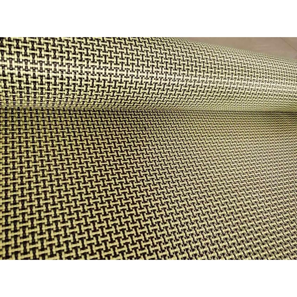 Tấm Vải Sợi Carbon Màu Vàng Kevlar 3K 200gsm 40inch/100cm