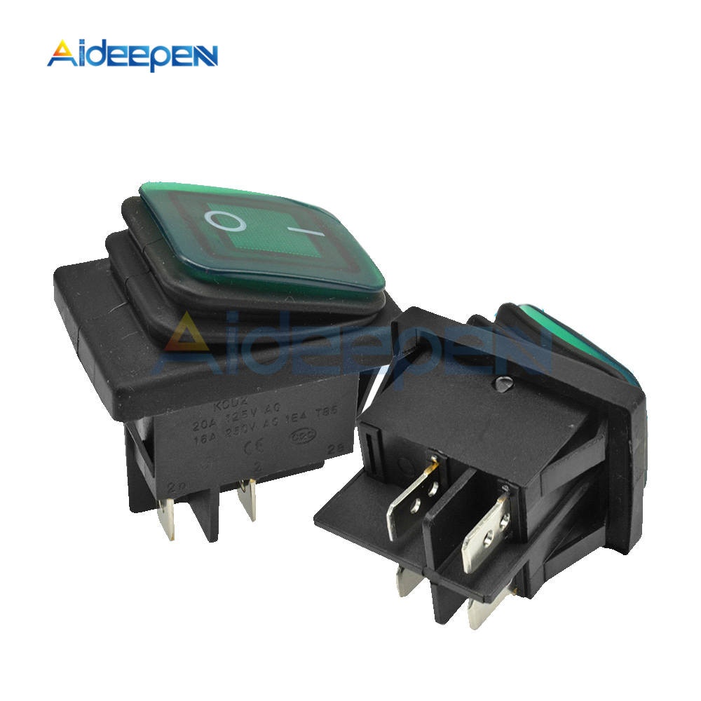 Công Tắc Bật / Tắt KCD2 Chống Thấm Nước 4PIN 6PIN 15A 250V Cho Tàu Thuyền