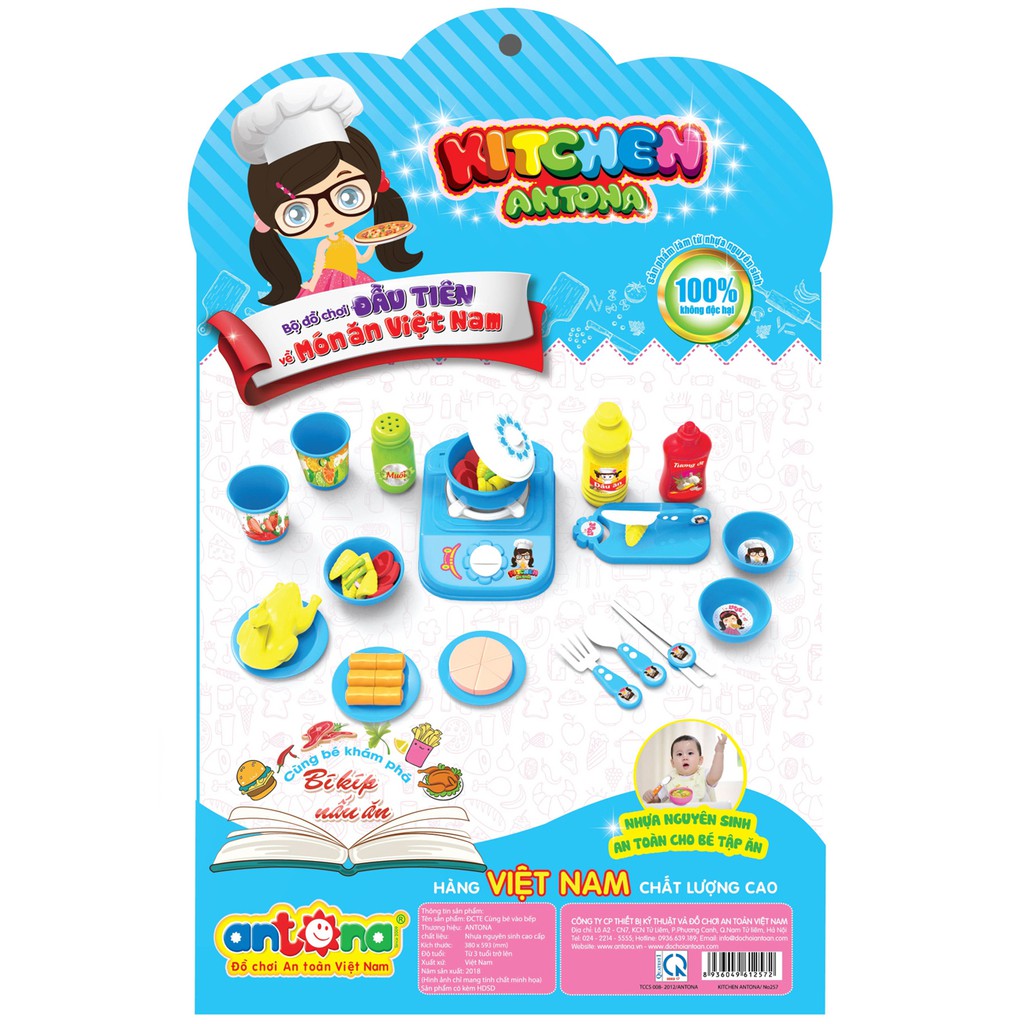 Cùng bé vào bếp ANTONA vỉ xanh No 257
