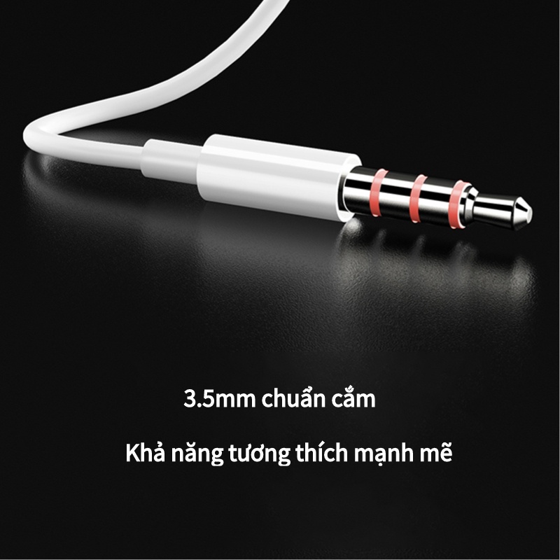 Tai Nghe Nhét Tai Đầu Tròn Chống Ồn Tích Hợp Micro Và Điều Khiển Âm Lượng