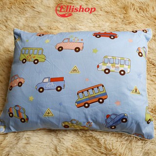 Gối trẻ em vỏ cotton lụa nhiều màu, 30x40 cm Mẫu 2020