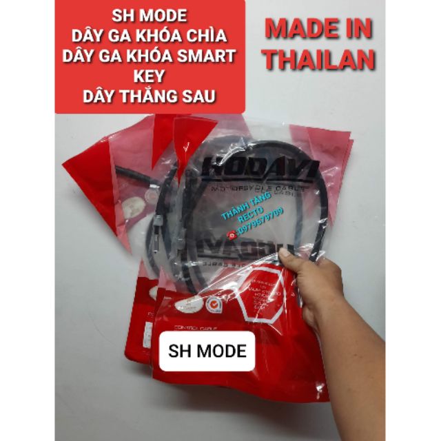 DÂY THẮNG SAU SH MODE/DÂY GA KHÓA CHÌA/DÂY GA KHÓA SMART KEY CHÍNH HÃNG HODAVI THAILAN