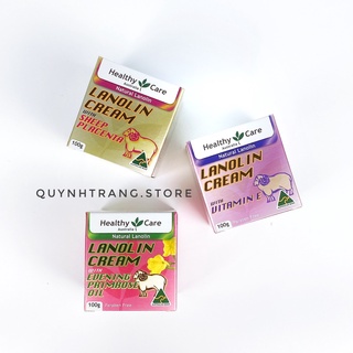 Kem nhau thai cừu Healthy Care Lanolin with Sheep Placenta/ Vitamin E / Hoa Anh Thảo Everning Primrose 100g