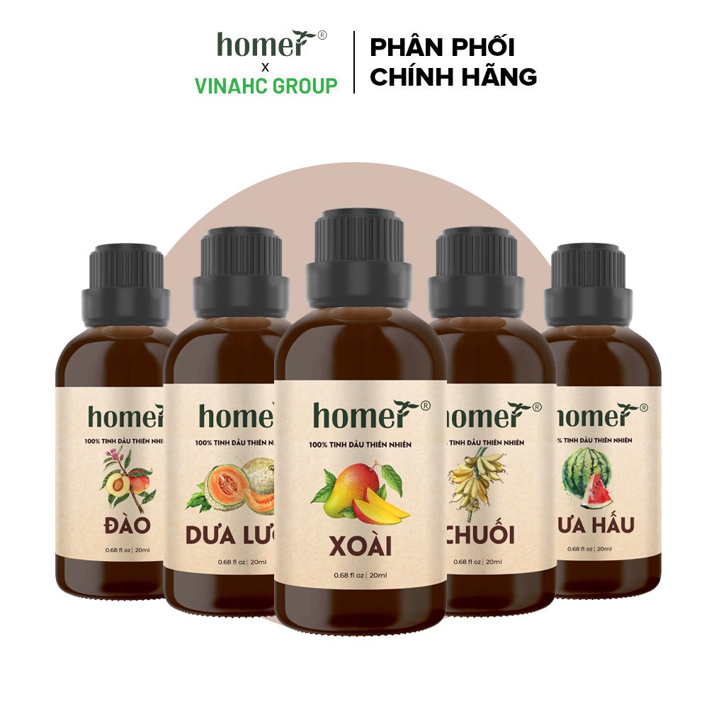 Tinh dầu trái cây Homer 20ml - đạt chuẩn chất lượng kiểm định