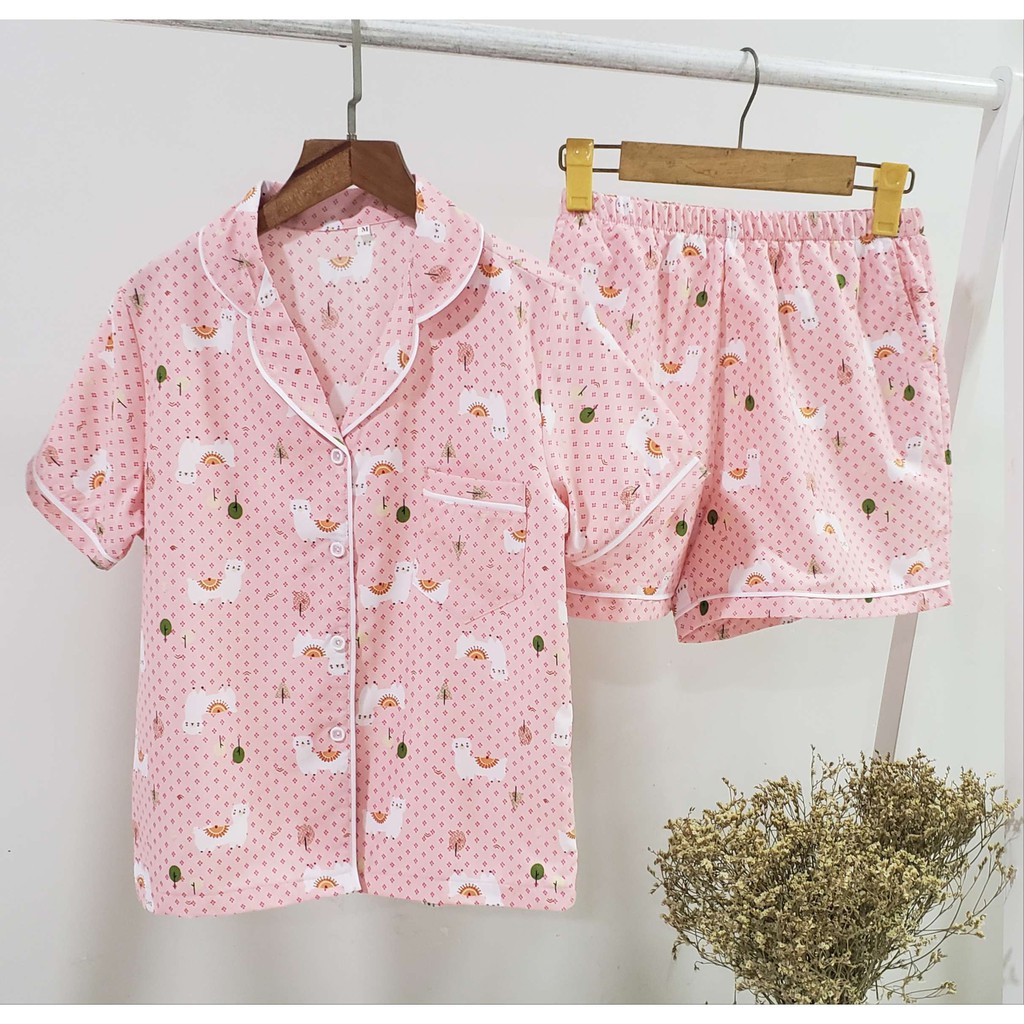 [GIẢM GIÁI]PIYAMA QUẦN NGẮN(Hàng shop tự thiết kế)