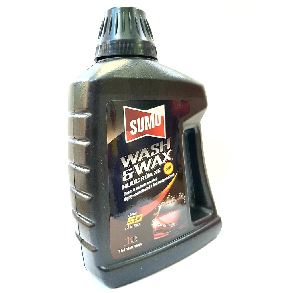 Nước rửa xe mẫu mới sumo wash & wax 1L