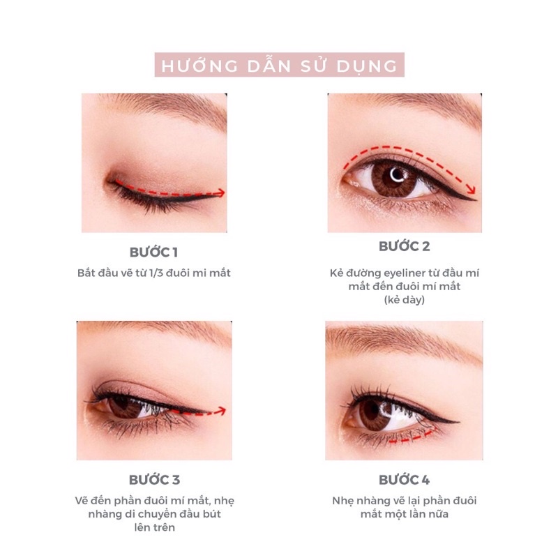 Bút kẻ mắt dạ LAMEILA chống nước lâu trôi Waterproof Liquid Eyeliner Pen Mỹ Phẩm Hana Hàng Nội Trung