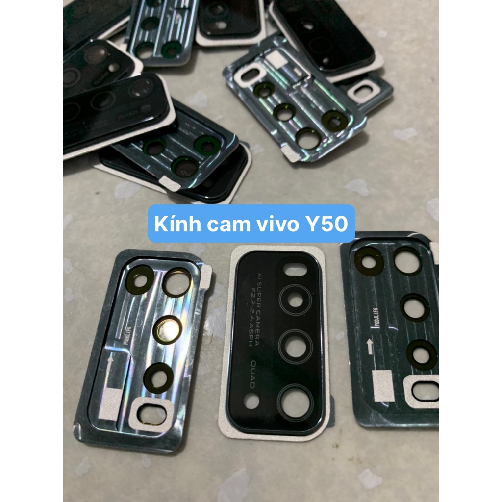 Bộ kính camera vivo Y30 / Y30i / Y50 dùng chung (gồm kính và khung viền camera)