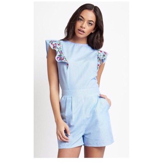 Jumpsuit NY kẻ xanh