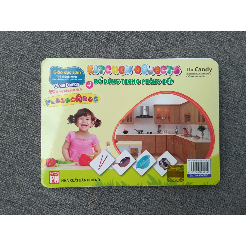 Flashcard Dạy Trẻ Theo Phương Pháp Glenn Doman - Đồ Dùng Trong Phòng Bếp