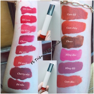 Son kem matte cao cấp mẫu trắng nắp bạc dung tich 10ml